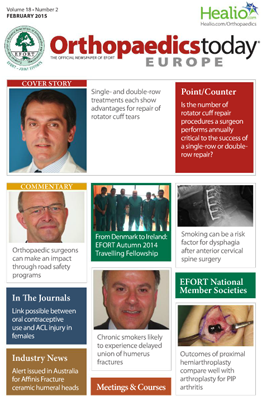 EFORT Orthopaedics Today Europe: Volume 18 | Issue no. 2 | February 2015